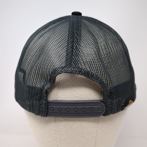 Port Authority Snapback Mesh Back Trucker Hat Gray One Size Colorblock - Picture 6 of 10